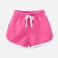 thumbnail image 5 of Gubotare Shorts for Toddler Girls Girls Athletic Shorts Preppy Clothes Tennis Dance Shorts Teen Girls,Hot Pink 5-6 Years, 5 of 8