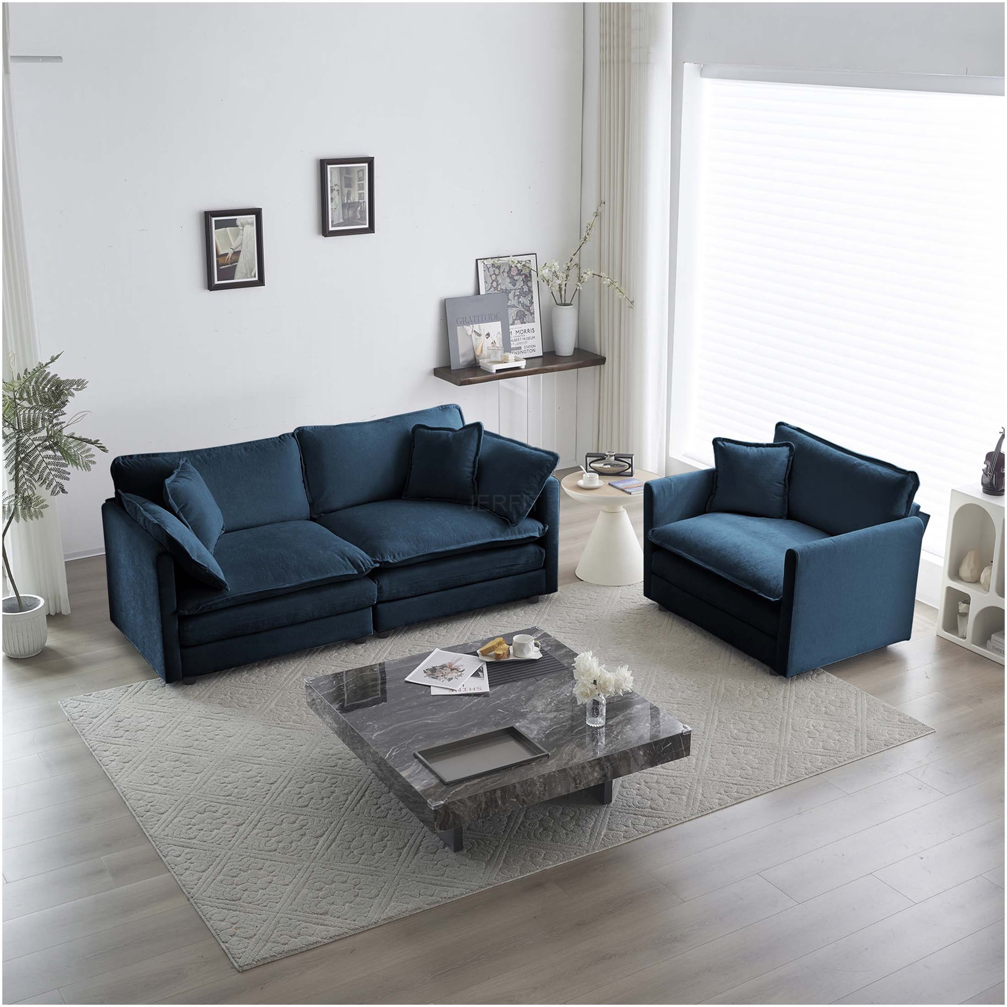 jerfit modern loveseat and accent product