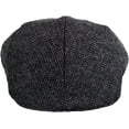 thumbnail image 3 of HSHDLDF Men's Classic Herringbone Tweed Wool Blend Newsboy Ivy Hat, 3 of 6
