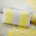thumbnail image 6 of Home Essence Jane 6 Piece Cotton Printed Duvet Cover Set Grey/Yellow King/Cal King, 6 of 10