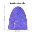 thumbnail image 4 of Sikiie Purple Glitter Toddler Beanie Kids Beanie Hat Warm Winter Hats for Boys Girls Knit Cap, 4 of 7