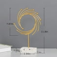 thumbnail image 2 of Abstract Gold Home Decor Whirlwind Statue Romantic Sculpture, 2 of 4