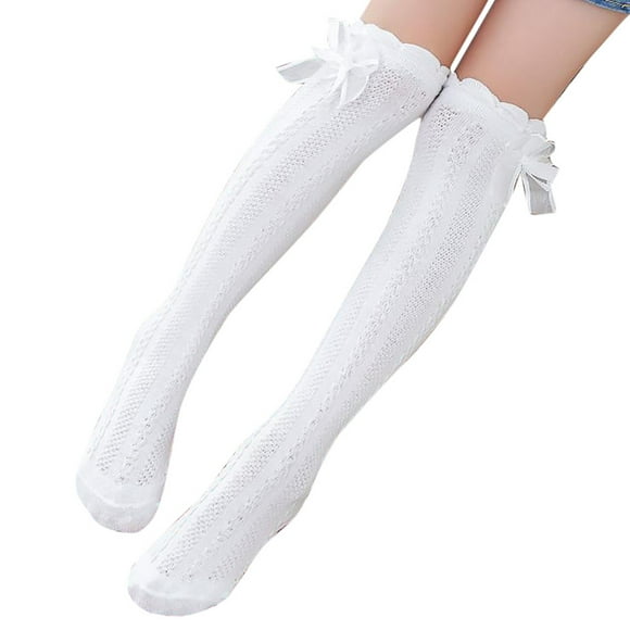 jovati Cyber Monday deals 2021 Black Friday Deals 2021 Christmas Stockings,Soft Girl Warm Cotton Twist Stockings Tight Cute Children Socks