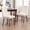 Beige, variant on Set of 2 High Back Velvet Dining Chairs, Mid-Century Modern Accent Chairs with Nailhead Trim for Kitchen & Living Room(Beige)