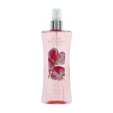 Body Fantasies Signature Pink Sweet Pea Fantasy Fragrance Body Spray, 8 fl oz