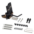 thumbnail image 4 of 7-string Guitar Fretboard Tailpiece Metal Tremolo Bridge with Screws Vintage Nuts Stringed Musical Instruments Replacement Part Supplies, 4 of 7