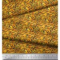 thumbnail image 3 of Soimoi Orange Rayon Fabric Tiger & Giraffe Animal Skin Decor Fabric Printed BTY 58 Inch Wide, 3 of 3