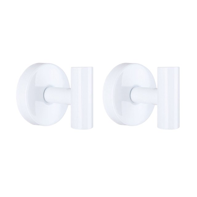 Primegos 2 Pcs Wall Mounted Towel Hooks Suction Cup Hooks Strong Load-bearing Simple Installation Coat Robe Hanger Storage Hooks