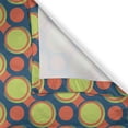 thumbnail image 6 of Ambesonne Retro Valance & Curtain, Orange and Green Circles, 55"x30", Yellow Green Orange, 6 of 6