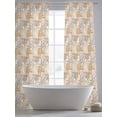 thumbnail image 4 of Shell Coastal Sheer Curtains 108 Inch Length 2 Panels Set, Vintage Ocean Starfish Seaside Voile Window Treatment Semi Sheer Long Curtains Drapes for Bedroom/Living Room/Kitchen 52"x108"x2, 4 of 7