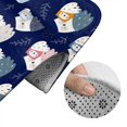 thumbnail image 5 of Xecao Mom And Baby Owls 2-Piece Vintage Seamless Anti-Skid Mat Set, featuring a stylish pattern for a safe and elegant toilet rug experience, 5 of 6