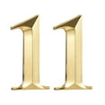 thumbnail image 7 of Uxcell 2.76" ABS Plating 3D Self Adhesive House Number 1 Gold Tone 2 Pack, 7 of 7