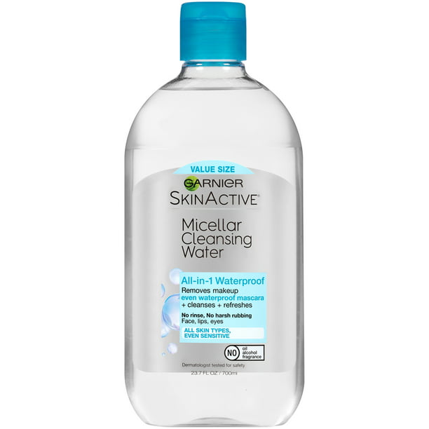 Garnier SkinActive Micellar Cleansing Water All in 1 Removes Waterproof Makeup, 23.7 fl - Walmart.com