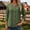 Army Green, variant on Xdegoge 3/4 Sleeve Tops for Women Notch Neck Casual Loose Fit Trendy Travel Shirts with Buttons Summer Beach Vacation Tunic Solid Tees