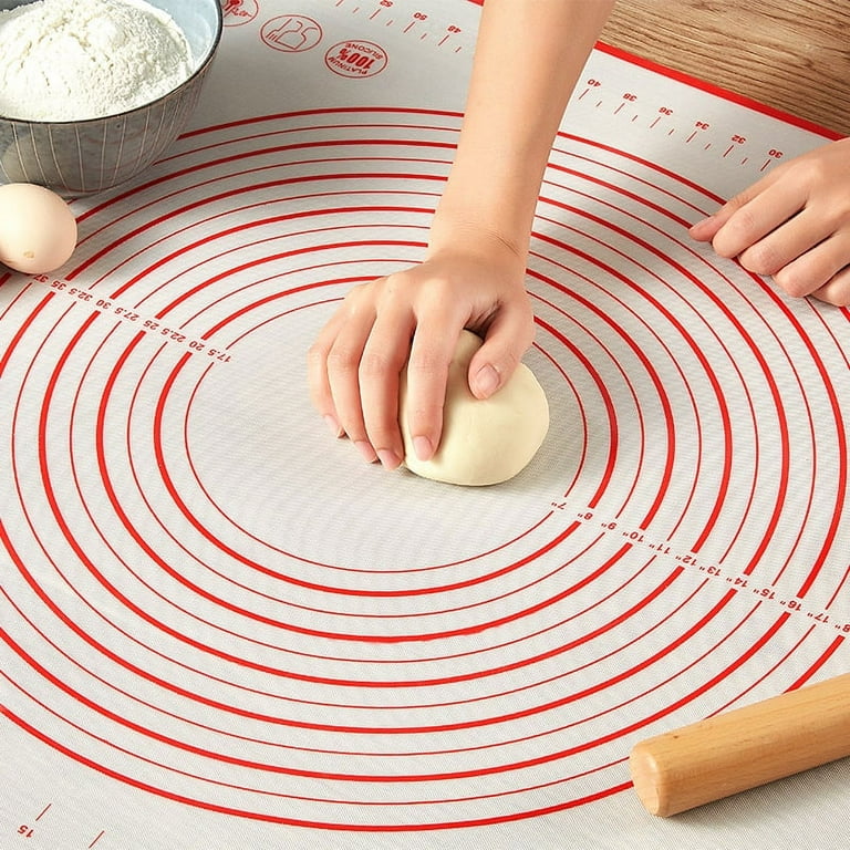 Silicone Pastry Mat Extra Large Non Slip With Measurements Non Stick