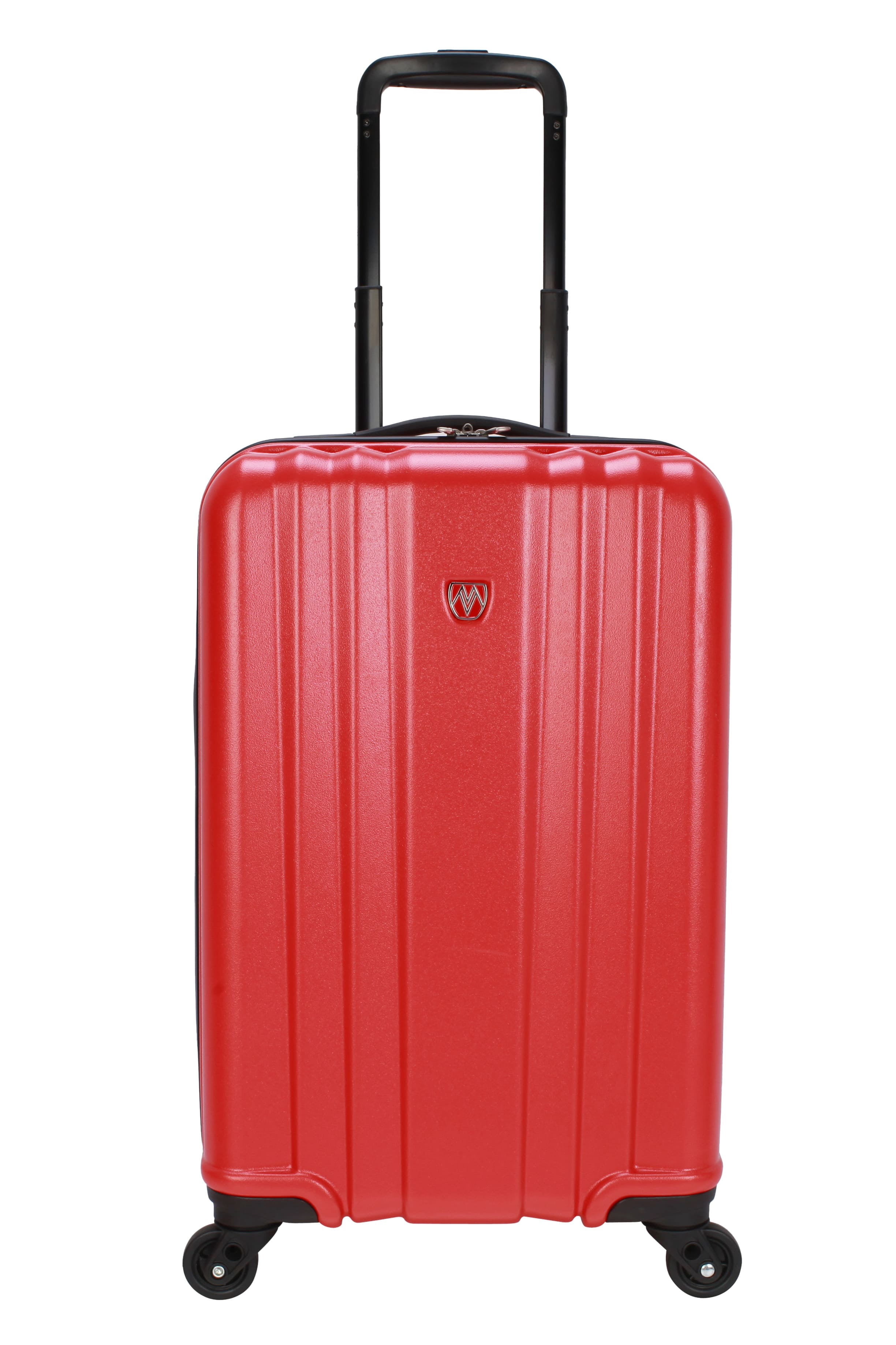 Moda ABS Hard Side 3 Piece Luggage Set, Includes 28-inch and 24-inch Checked and 20-inch Carry-on Luggage, Coral