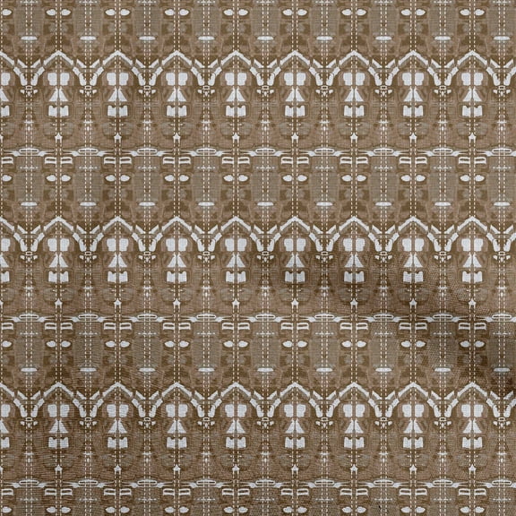 oneOone Polyester Spandex Brown Fabric Texture Sewing Craft Projects Fabric Prints By Yard 56 Inch Wide