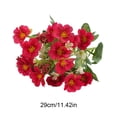 thumbnail image 3 of Artificial Flowers Bouquet with Plastic Stems, 11.4 in Spring Floral Arrangement for Wedding Decor, Home Living Room Table Centerpieces, 3 of 6