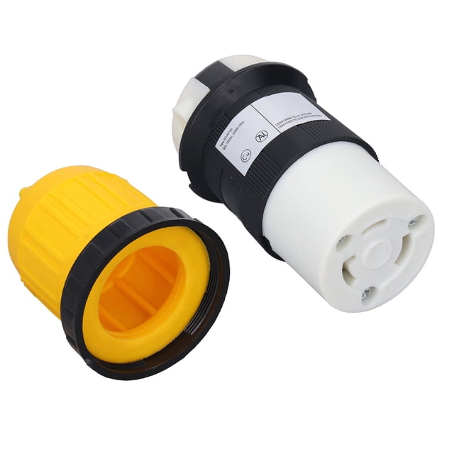 Power Cord Plug Cover, Locking Connector Ergonomic Design Maximum 3750W AC 125V For RV
