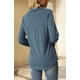 thumbnail image 4 of 1 camisa de manga larga con cuello en V - gris azul - L, 4 of 5