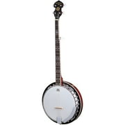 Oscar Schmidt OB5LH Left-Handed 5-String Closed-Back Resonator Banjo, Natural