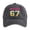 Black, variant on 67 Meme Funny Six Seven Funny Number Youth Boys Baseball Trucker Hats