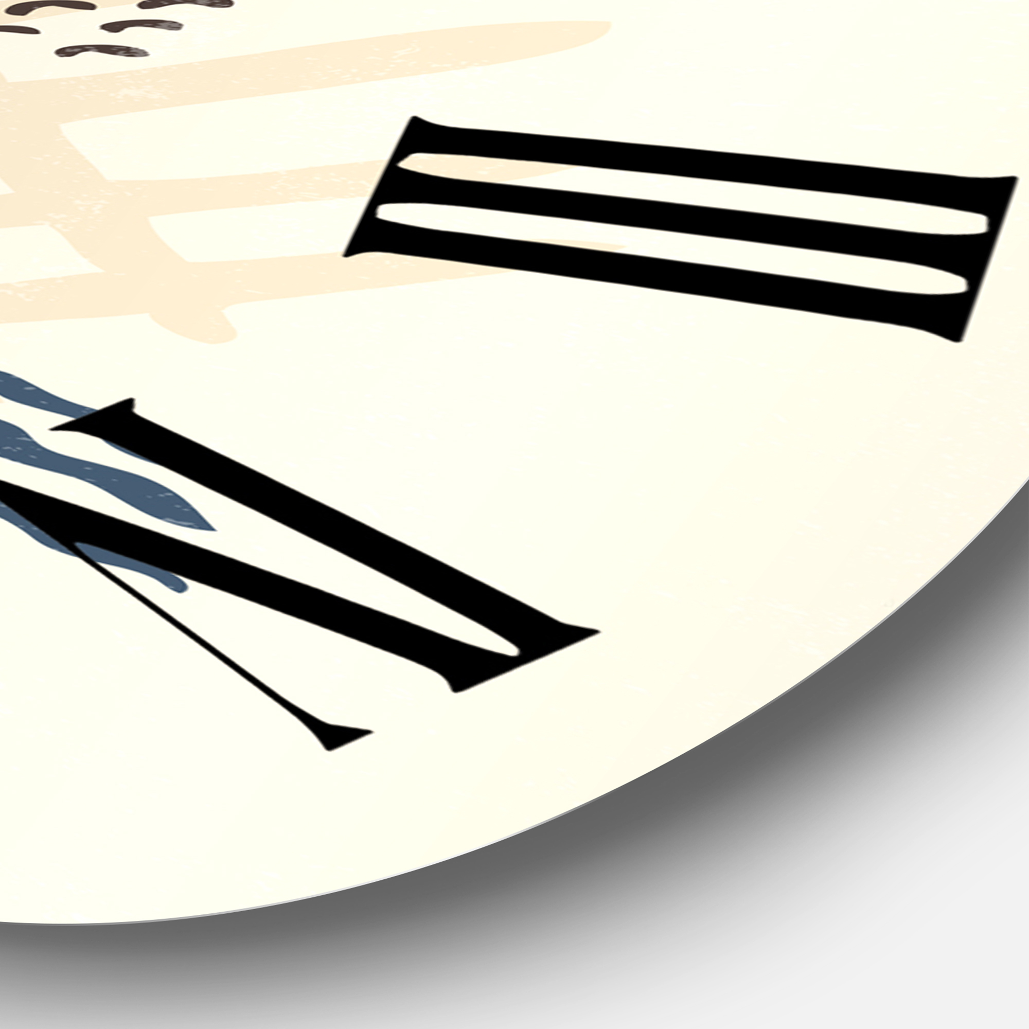 Designart 1 in Modern,Contemporary Wall Clock