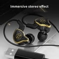 thumbnail image 3 of Hicess Wired Earphone Stereo Sound Deep Bass with Microphone Line Control Distortion-free 20-20000Hz Computer USB Wired Headset In-ear Earphone Laptop Accessories, 3 of 8