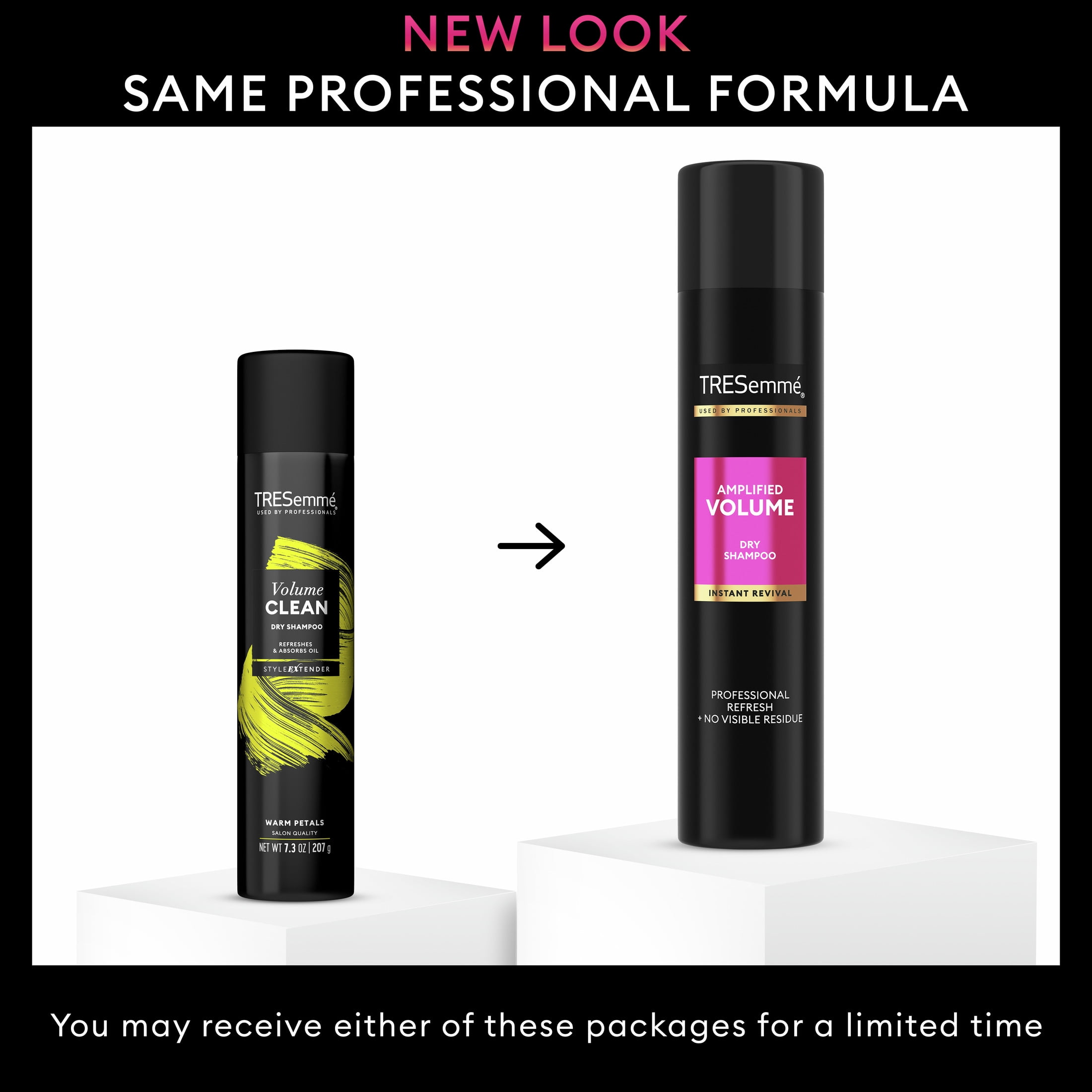 (2 pack) Tresemme Volumizing Dry Shampoo for Women Refreshes & Revives Hair, 7.3 oz