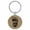 Light Brown, variant on Bigfoot Foot Imprint Sasquatch Light Brown Laser Engraved Leatherette Keychain Backpack Pull - 1.5 x 3 Inches