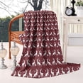 thumbnail image 2 of Red Christmas Deer Pattern Blanket,Comfortable Soft Lamb Wool Throw Blanket,All Season,Warm Lightweight Blankets for Sofa Bed Couch Living Room Chair,40"x50", 2 of 4