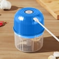thumbnail image 6 of Electric Garlic Chopper Mini Food Processor with Stainless Steel Blades, Usb Rechargeable, 260ml Capacity for Quick Mincing & Pureeing, Easy Clean Design for Home Chefs & Daily Cooking, 6 of 9