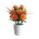 thumbnail image 1 of Narciso artificial en maceta pequeña Ormromra naranja y rojo, 1 of 2