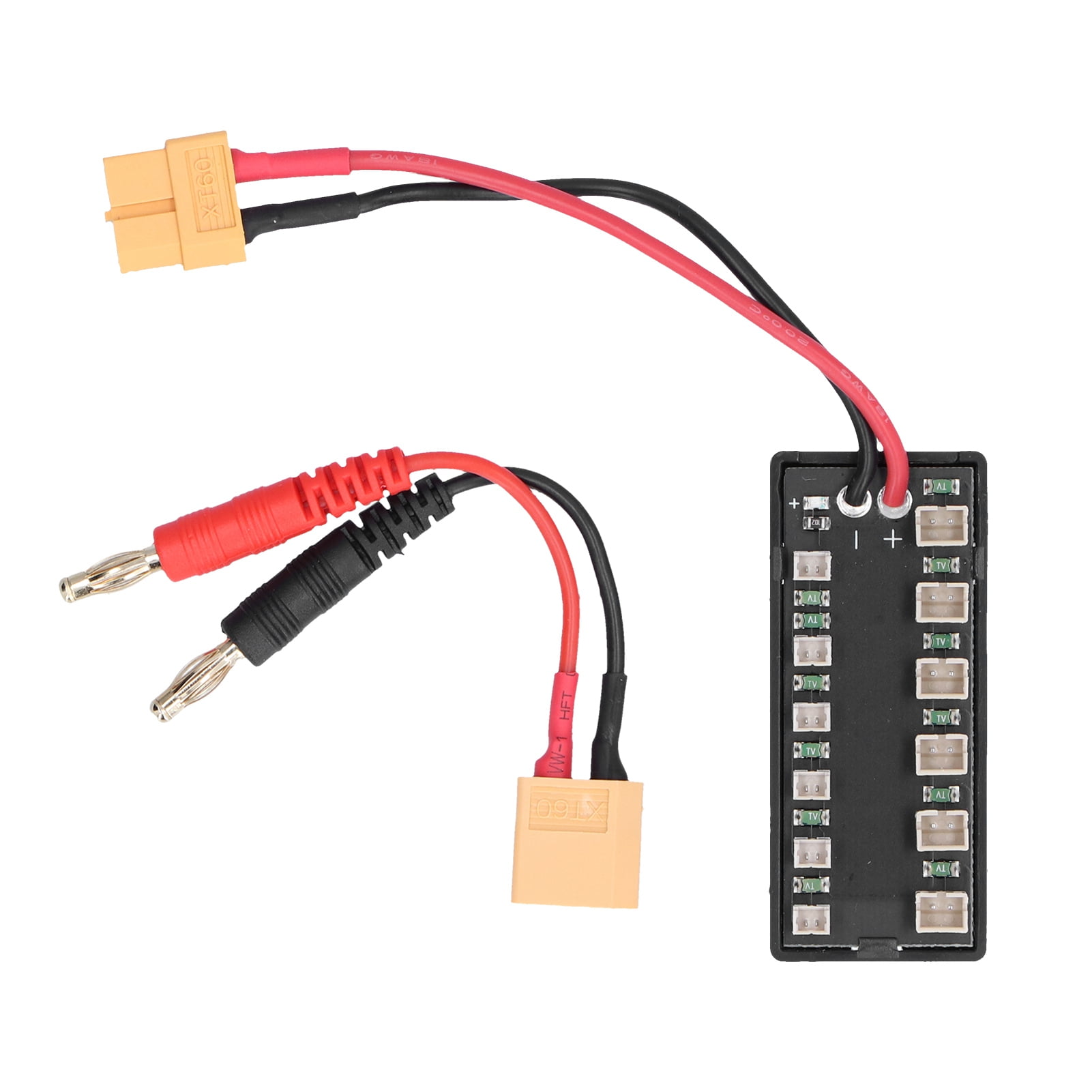 LiPo Parallel Charging Board, Soft Silicone Cable Battery Parallel Charging Adapter JST/PH2.0