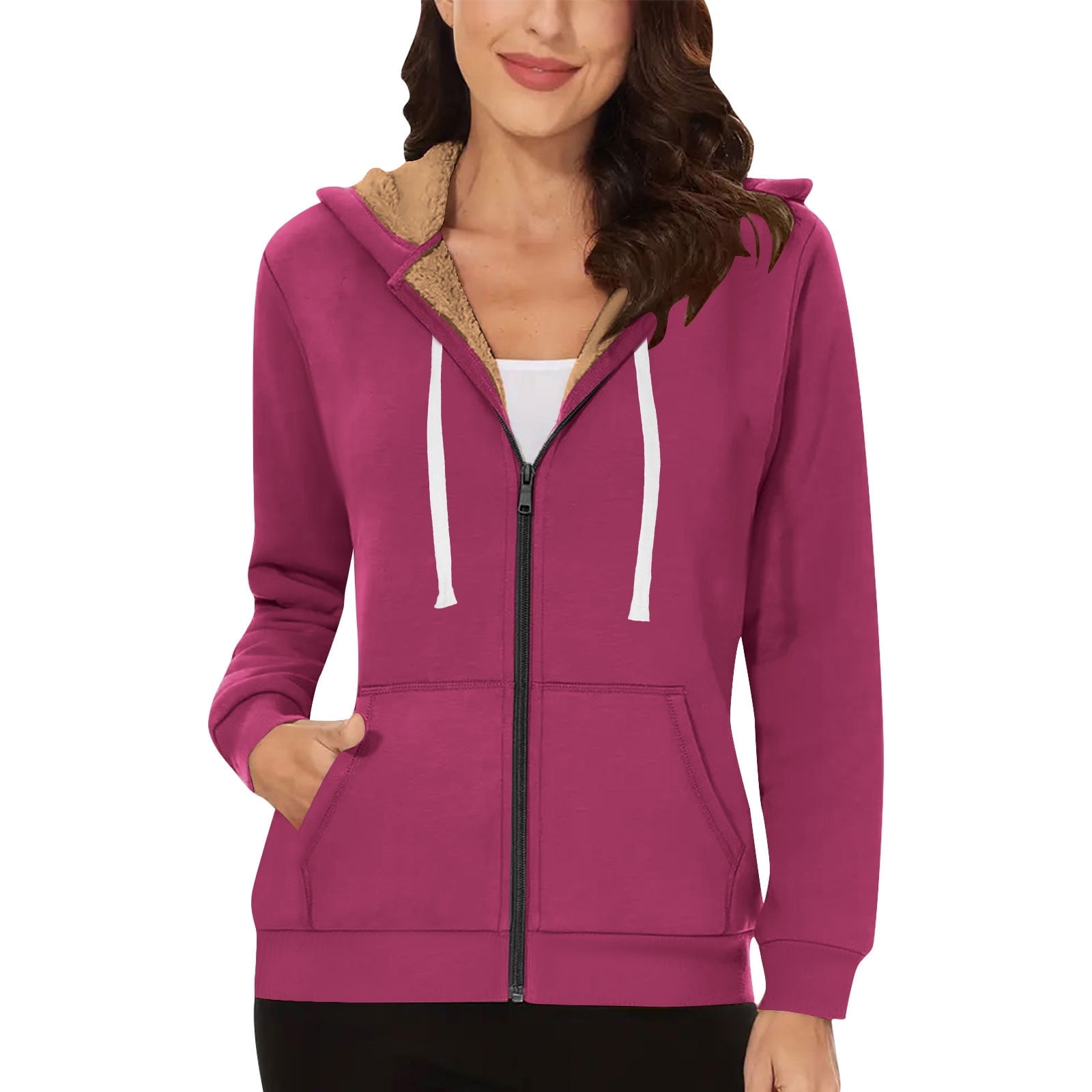 Sweat à Capuche Femme Oversize Polaire - Col Rond - Doux Et Chaud Pour Automne/hiver