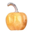 thumbnail image 2 of Natural Semi-Precious Stone Mini Pumpkin Hand-Polished Decor - Amethyst Rose Quartz Thanksgiving Halloween Miniature Scene(Yellow), 2 of 6