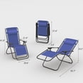 thumbnail image 7 of Lacoo 2 Pack Utility Tray Steel Zero-Gravity Chair - Blue, 7 of 7