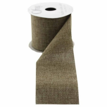 Offray Saddle Ribbon, 2.5" x 9', Natural, Moss