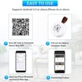 thumbnail image 4 of Wireless Bluetooth Thermometer Hygrometer Indoor Outdoor, Mini Bluetooth Humidity And Temperature Sensor with Data Export for IOS Android, for House, Wine Cigar, Living Room, Baby Room, 4 of 6