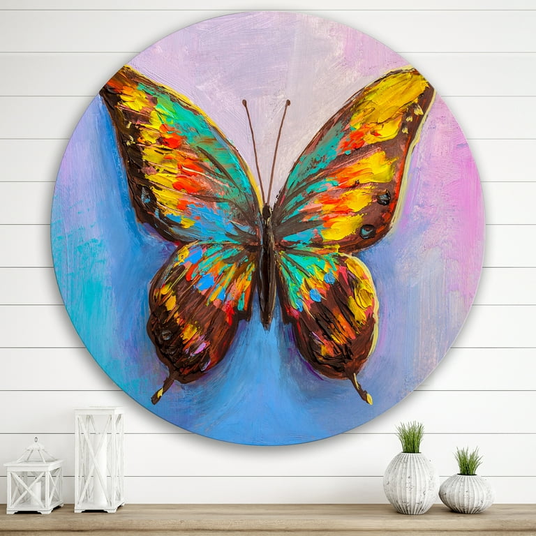 Cute Illustrated Butterfly Art- BIG Wall Décor