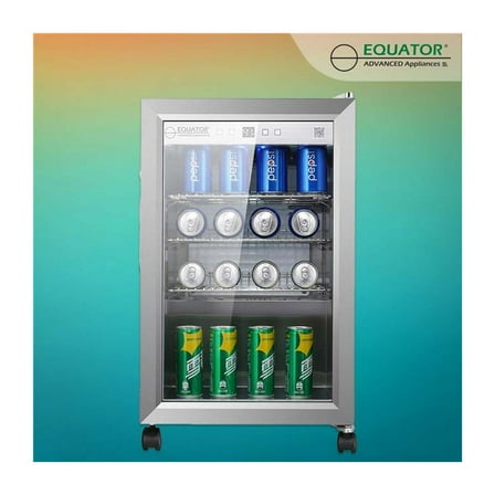 Equator 2.3cf Outdoor/Indoor Refrigerator IPX4 SS Builtin/FS 85 Cans Quiet 42dB