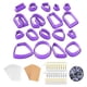 thumbnail image 3 of Cortadores de arcilla polimérica,Kit para hacer aretes con cortadores de arcilla polimérica,Cortadores de arcilla polimérica de plástico Fabricación de joyas,Aretes Arcilla Herramientas, 3 of 4