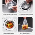 thumbnail image 4 of Disposable Kitchen Sink Filter Mesh Sewer Garbage Filter Mesh Bag 30psc, 4 of 9