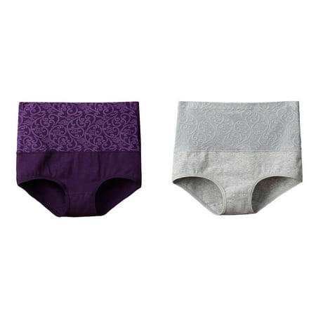 (2-Pack) 2025 New Women s Solid Color Cotton Maternity Underwear Plus Size 4Xl Underwear High Waisted Underwear Womens Bikini Panties Microfiber insulated Underwear for Women Lift