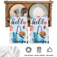 thumbnail image 5 of Sunmmer Beach Kitchen Towels Set of 4, Nautical Starfish Shells Bags Floral Watercolor Absorbent Dish Towels for Kitchen, Microfiber Hand Towel, Quick Drying Tea Towel for Cleaning Dishcloths, 5 of 7