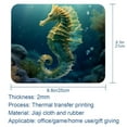 thumbnail image 5 of Sea Horse Printed Square Desk Mat Gaming Mouse Pad with Non-Slip Rubber Bottom - 8.3x9.8 Inch Office and Gaming Mouse Pad, 5 of 6