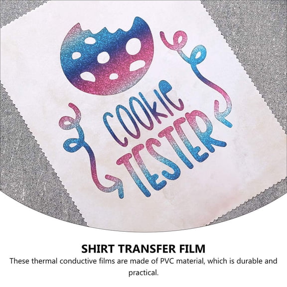ibasenice 4Pcs Heat Transfer Film PVC Durable DIY Craft Film for Shirt Decoration