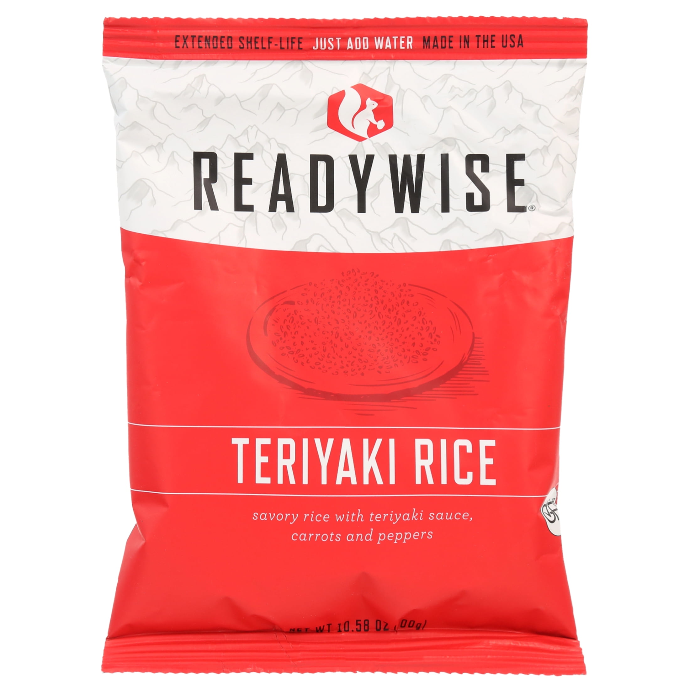 (2 pack) Ready Wise Teriyaki & Chicken 20 Serving, Shelf-Stable, Emergency Meal