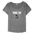 thumbnail image 1 of Rinky Womens King Me LA Kings Graphic T-Shirt, Grey, Large, 1 of 2