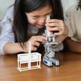 thumbnail image 2 of KAKOWELY Accessoires de microscope 2 Pcs Support de Rangement pour microscope 24 Tranches Présentoir en Plastique pour Laboratoire Enseignement et Usage Médical, 2 of 5
